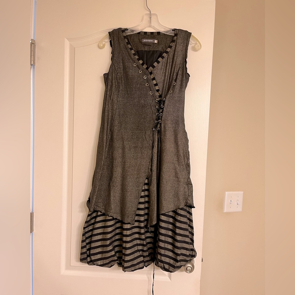 Gold tone women dress
